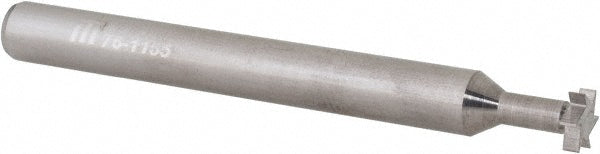 Internal Tool 76-1155 Woodruff Keyseat Cutter: 1/4" Cut Dia, 1/16" Cut Width, 1/4" Shank Dia, Straight Tooth