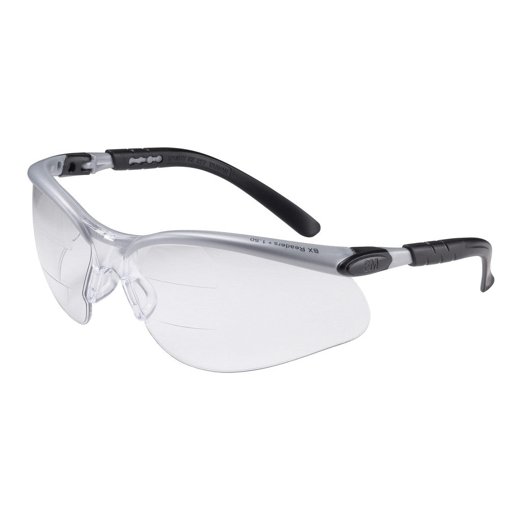 3M 7000127661 Magnifying Safety Glasses: BX, +1.5 Lens, Clear Lenses, Anti-Fog & Scratch Resistant, ANSI Z87.1; CSA Z94.3
