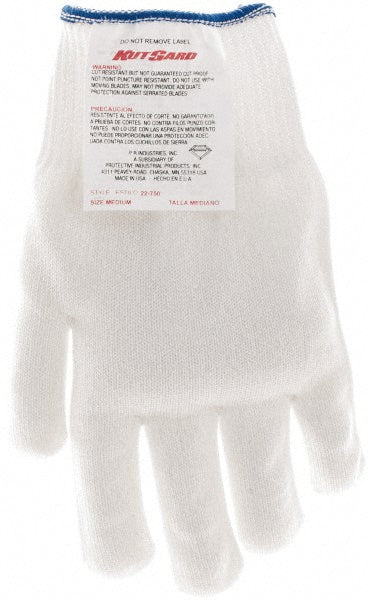 PIP 22-750M Cut-Resistant Glove: Kut-Gard 22-750, Size Medium, ANSI Cut A5, ANSI Puncture 0, Uncoated, Dyneema