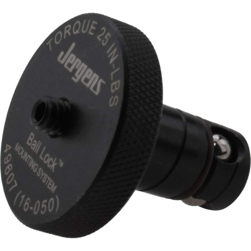 Jergens 49607 Modular Fixturing Shank: Ball Lock, 16 mm Shank Dia, Steel