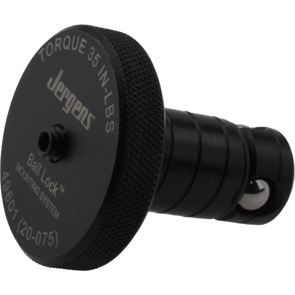 Jergens 49601 Modular Fixturing Shank: Ball Lock, 20 mm Shank Dia, Steel