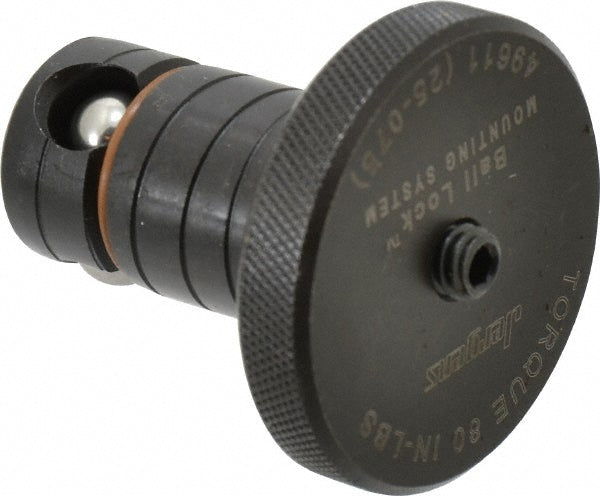 Jergens 49611 Modular Fixturing Shank: Ball Lock, 25 mm Shank Dia, Steel