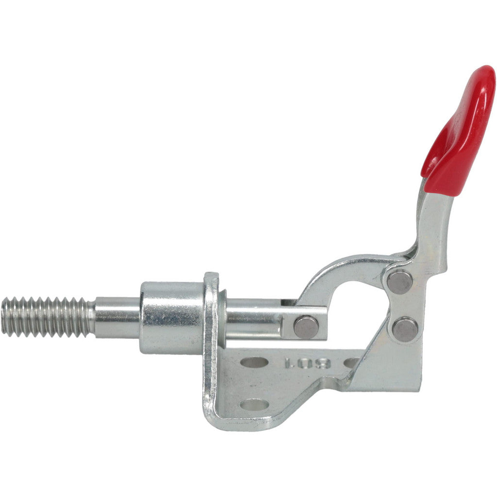 De-Sta-Co 601-O Standard Straight Line Action Clamp: 100 lb Load Capacity, 0.63" Plunger Travel, Flanged Base, Carbon Steel