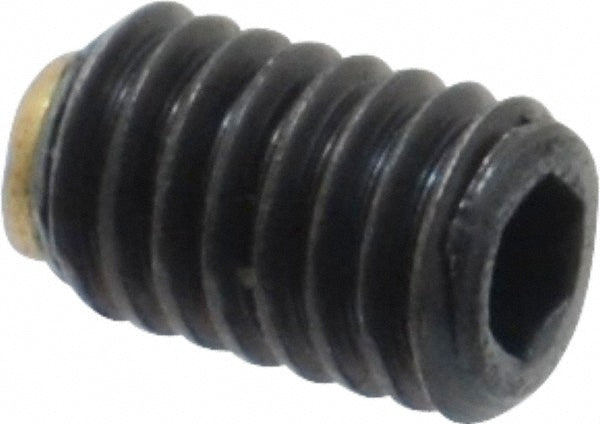 J.W. Winco 913.3-M4-6-MS Set Screw: M4x0.7, 6.00 mm Length Under Head, Soft Tip Point, Steel, Grade 5.8