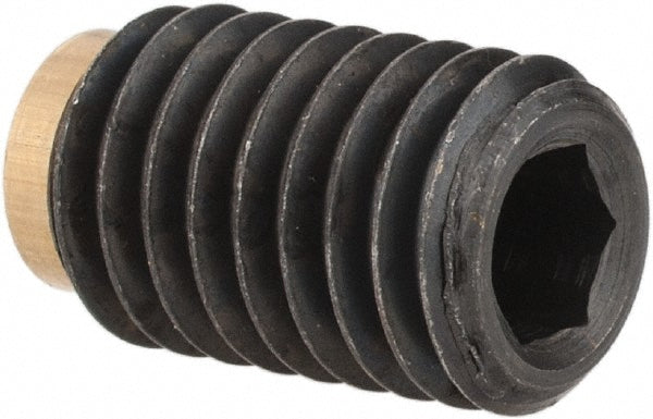 J.W. Winco 913.3-M8-12-MS Set Screw: M8x1.25, 12.00 mm Length Under Head, Soft Tip Point, Steel, Grade 5.8