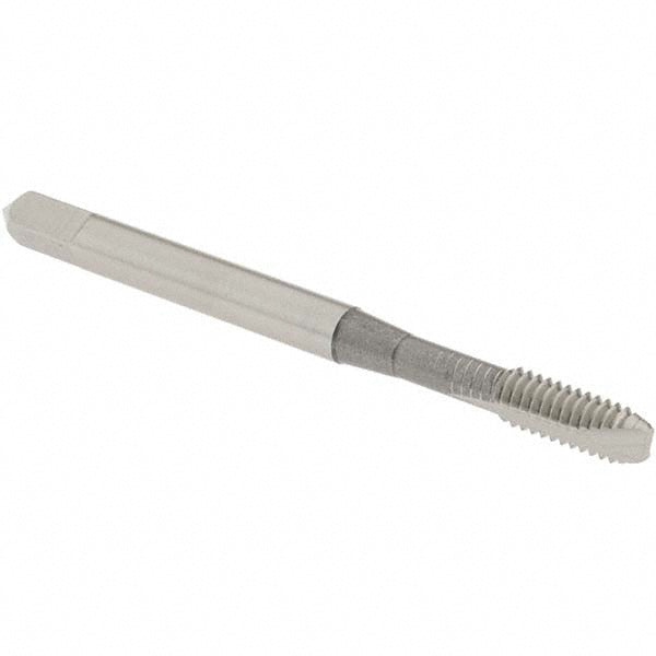 OSG 1207900 Spiral Point Tap: #8-32 UNC, 2 Flutes, Bottoming Chamfer, 3B Class of Fit, HSS, Bright/Uncoated Coated