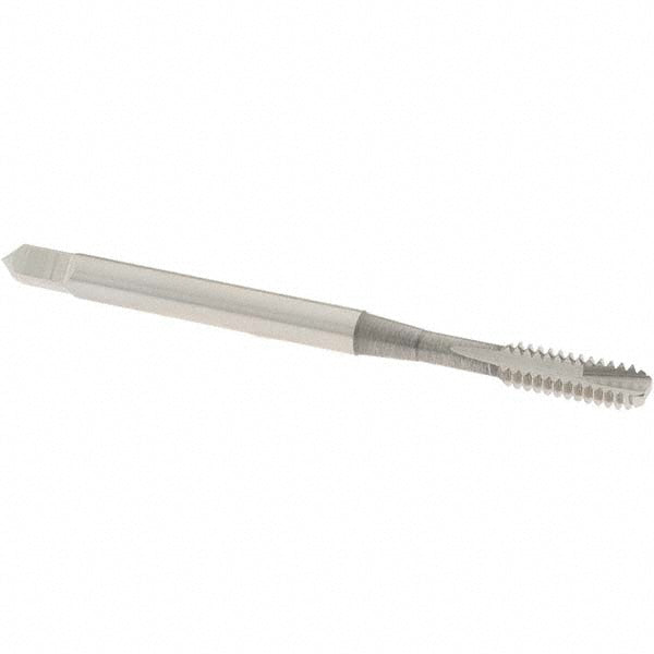 OSG 1212500 Spiral Point Tap: #6-32 UNC, 2 Flutes, Bottoming Chamfer, 2B Class of Fit, HSS, Bright/Uncoated Coated