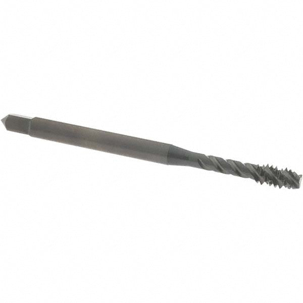 OSG 2213401 Spiral Flute Tap: #10-24, UNC, 3 Flute, Modified Bottoming Chamfer, 2B Class of Fit, Vanadium High-Speed Steel, Oxide Finish