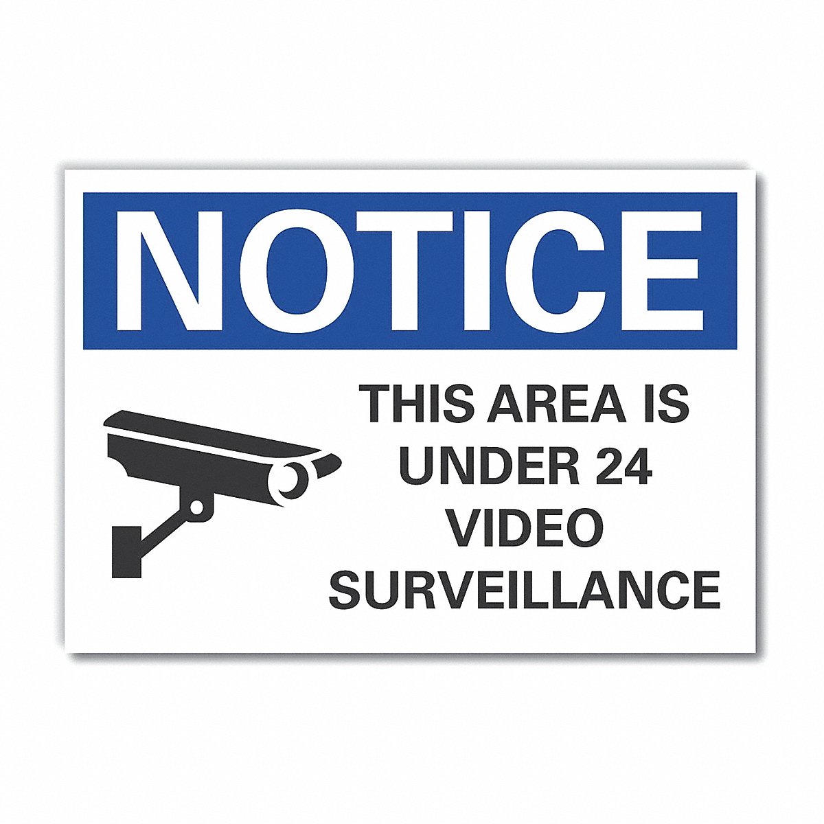 Lyle Surveillance Notice Rflct Label 10 x 14 in (LCU5-0053-RD_14X10)