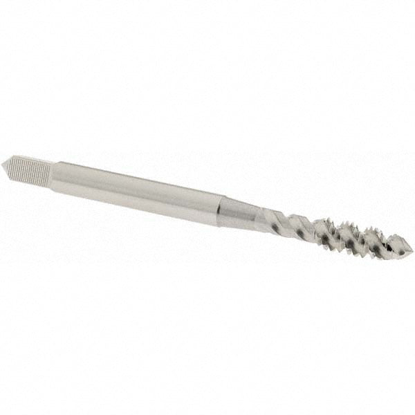 OSG 1412800 Spiral Flute Tap: #8-32, UNC, 3 Flute, Plug Chamfer, 2B Class of Fit, High-Speed Steel, Bright/Uncoated Finish