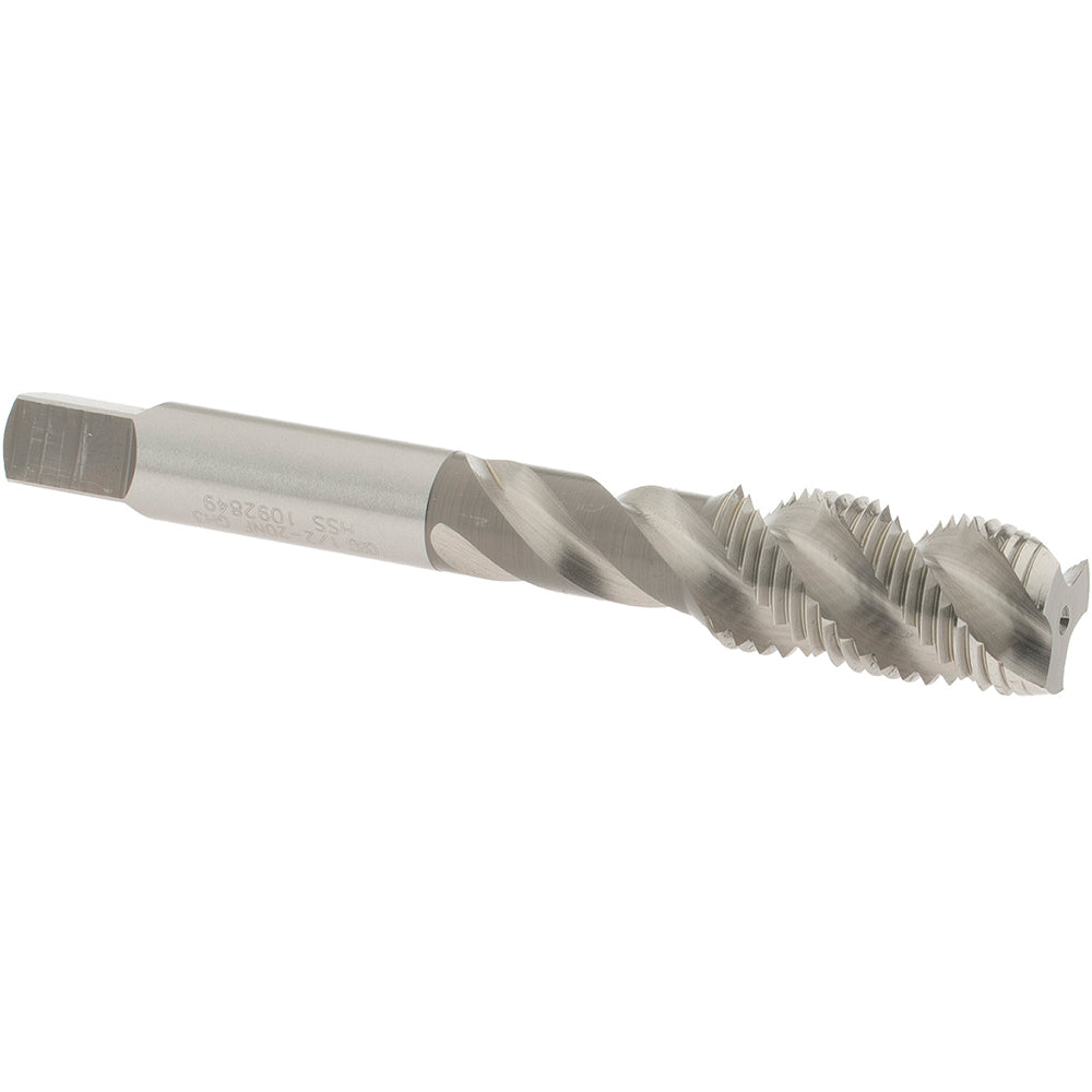 OSG 1432400 Spiral Flute Tap: 1/2-20, UNF, 3 Flute, Plug Chamfer, 3B Class of Fit, High-Speed Steel, Bright/Uncoated Finish