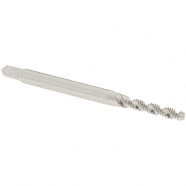 OSG 1406100 Spiral Flute Tap: #3-48, UNC, 2 Flute, Bottoming Chamfer, 2B Class of Fit, High-Speed Steel, Bright/Uncoated Finish