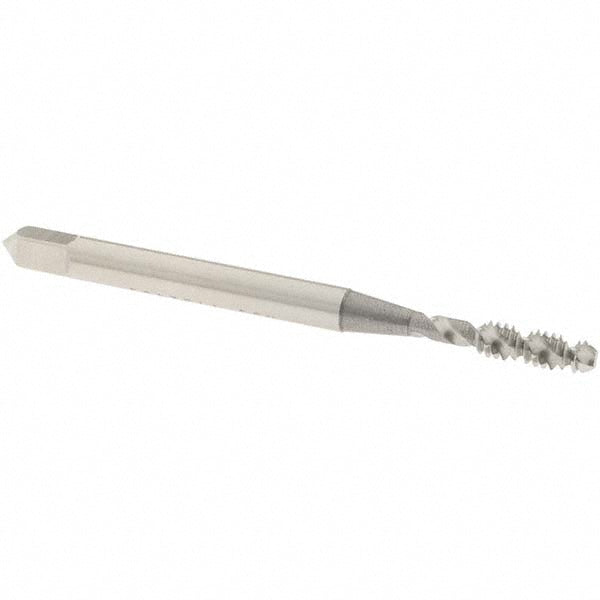 OSG 1406500 Spiral Flute Tap: #4-40, UNC, 2 Flute, Bottoming Chamfer, 2B/3B Class of Fit, High-Speed Steel, Bright/Uncoated Finish