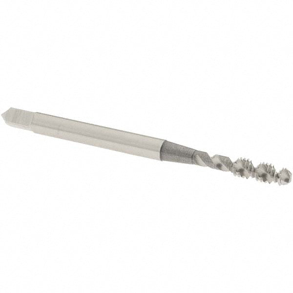 OSG 1407100 Spiral Flute Tap: #5-40, UNC, 2 Flute, Bottoming Chamfer, 2B/3B Class of Fit, High-Speed Steel, Bright/Uncoated Finish