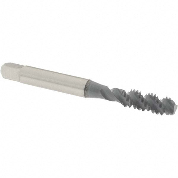OSG 1430102 Spiral Flute Tap: 1/4-20, UNC, 3 Flute, Bottoming Chamfer, 3B Class of Fit, High-Speed Steel, elektraLUBE Finish