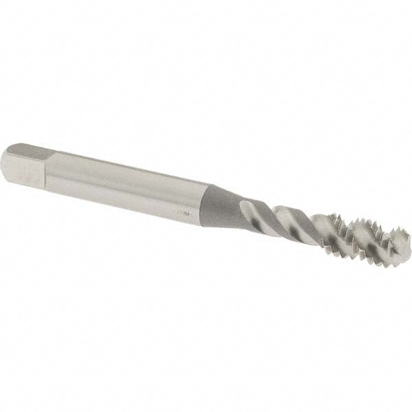 OSG 8008100 #10-24 UNC, 3 Flute, 50° Helix, Bottoming Chamfer, Bright Finish, High Speed Steel Spiral Flute STI Tap