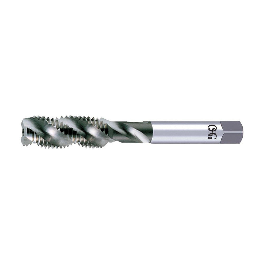 OSG 8017000 7/16-14 UNC, 4 Flute, 50° Helix, Bottoming Chamfer, Bright Finish, High Speed Steel Spiral Flute STI Tap