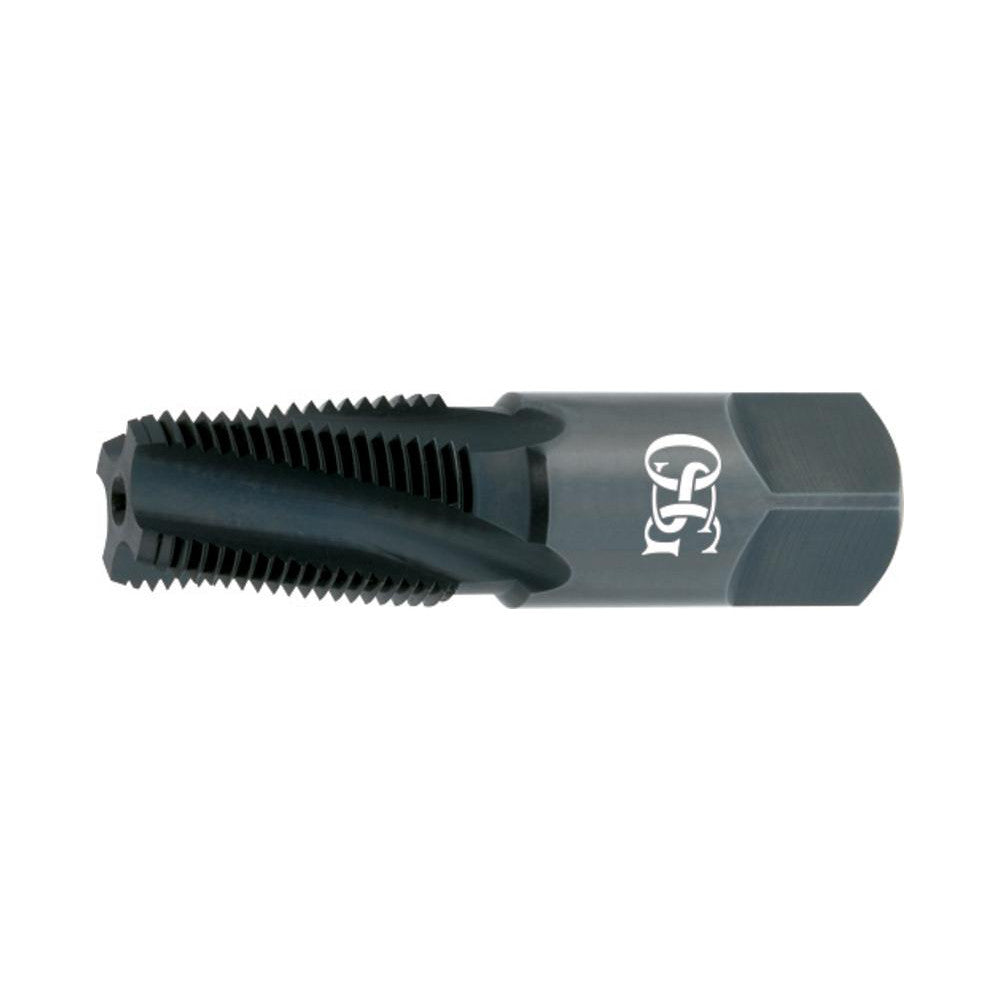 OSG 1252100 1/2-14 NPT, 15° Helix, 4 Flutes, Bottoming Chamfer, Bright Finish, High Speed Steel, Spiral Flute Pipe Tap