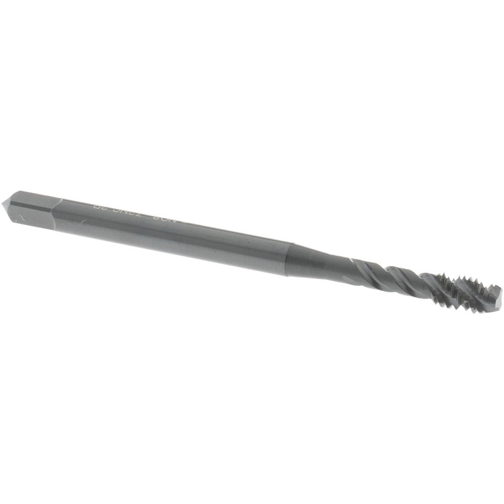 OSG 2217801 Spiral Flute Tap: #8-32, UNC, 3 Flute, Modified Bottoming Chamfer, 2B Class of Fit, Vanadium High-Speed Steel, Oxide Finish