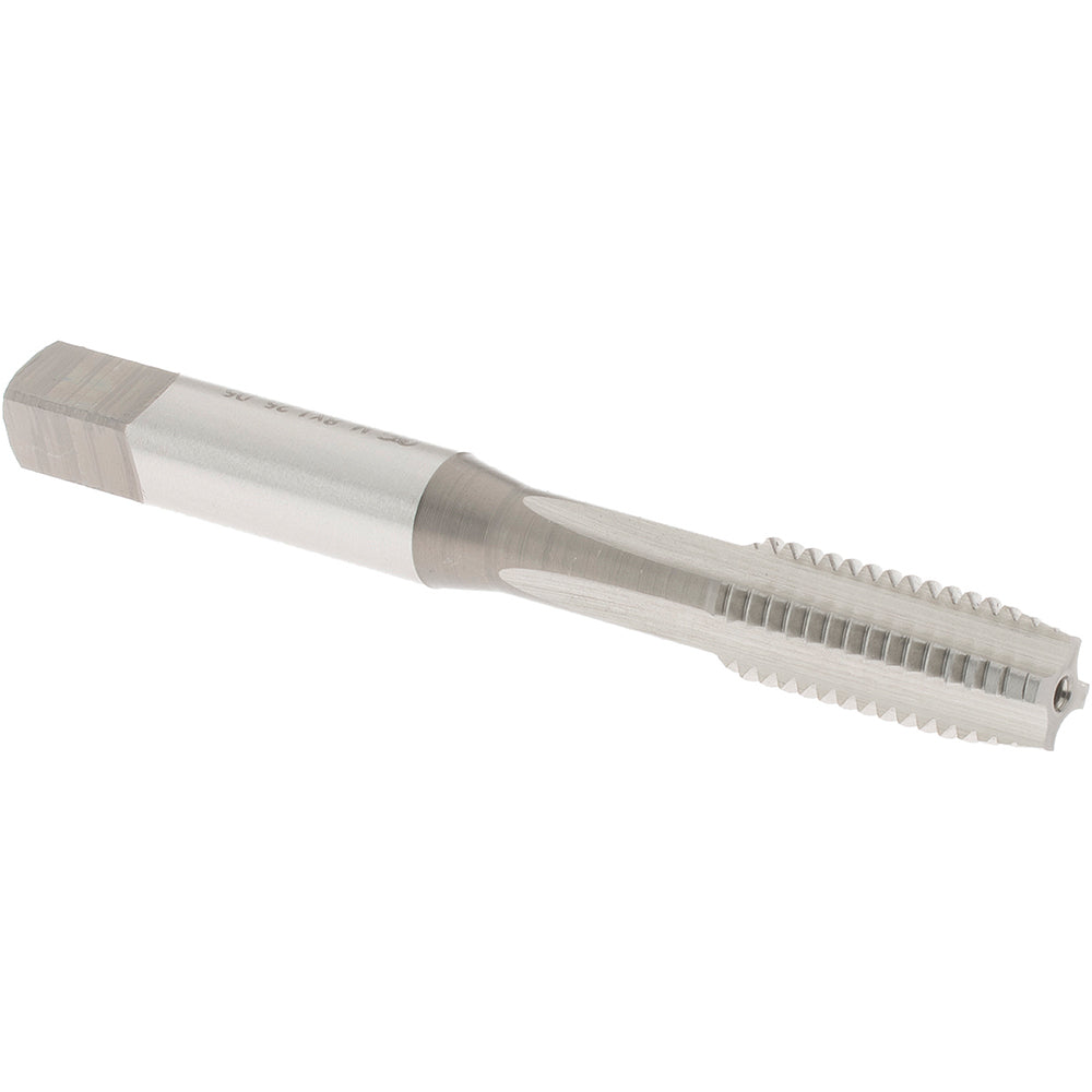 OSG 1971300 Straight Flute Tap: M8x1.25 Metric Coarse, 4 Flute, Plug Chamfer, 6H Class of Fit, High-Speed Steel, Bright/Uncoated Finish