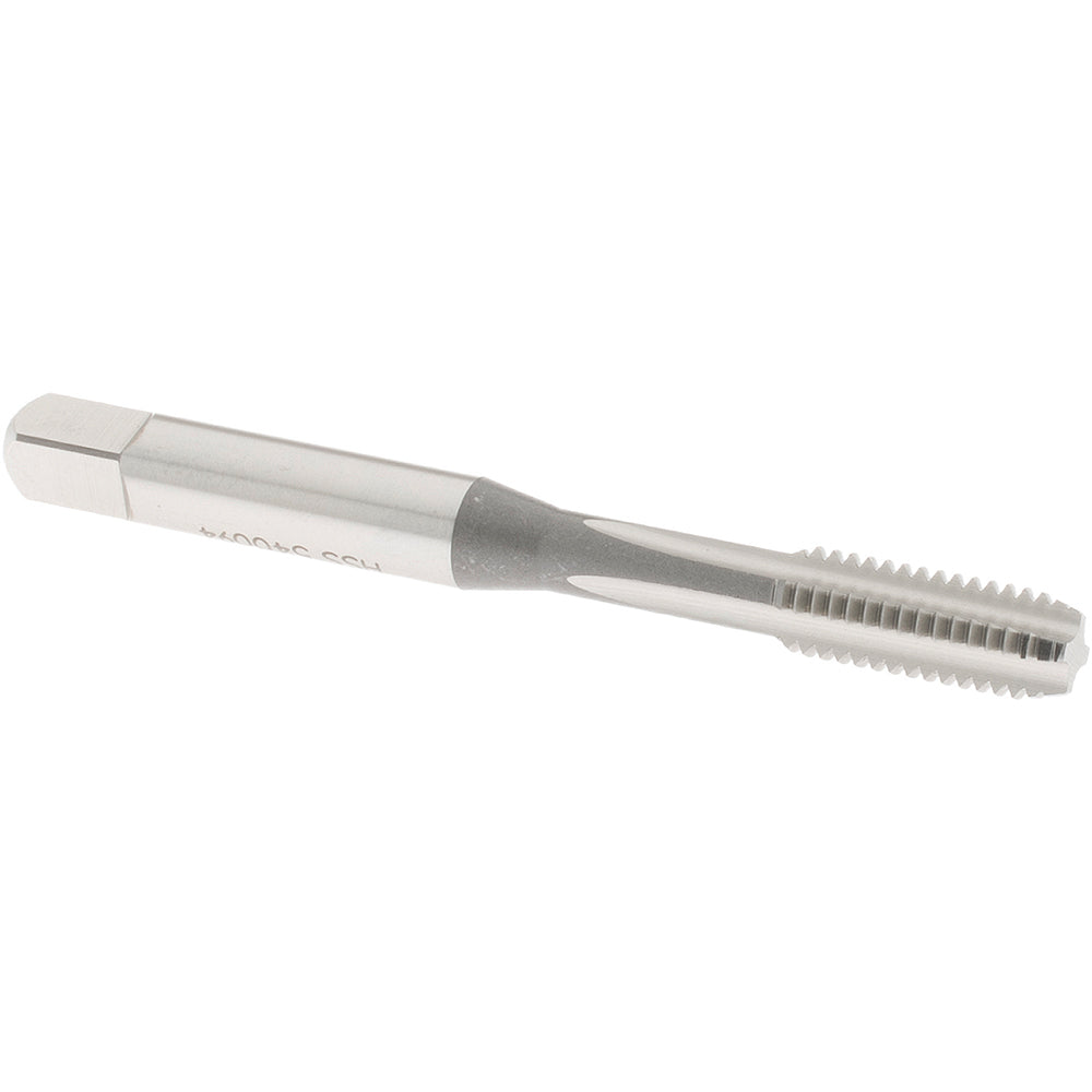 OSG 1971100 Straight Flute Tap: M6x1 Metric Coarse, 4 Flute, Bottoming Chamfer, 6H Class of Fit, High-Speed Steel, Bright/Uncoated Finish