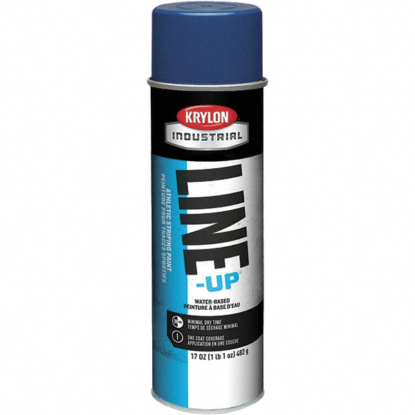 Krylon K00831308 Industrial LINE-UP Athletic Field Striping Aerosol Paint, Flat, Athletic Navy, 17 oz