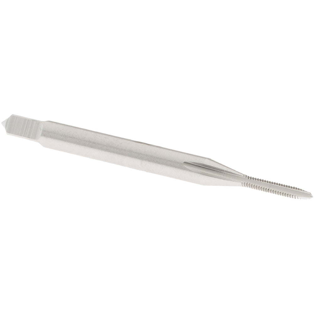 OSG 1010100 Straight Flute Tap: #0-80 UNF, 2 Flute, Plug Chamfer, 2B Class of Fit, High-Speed Steel, Bright/Uncoated Finish