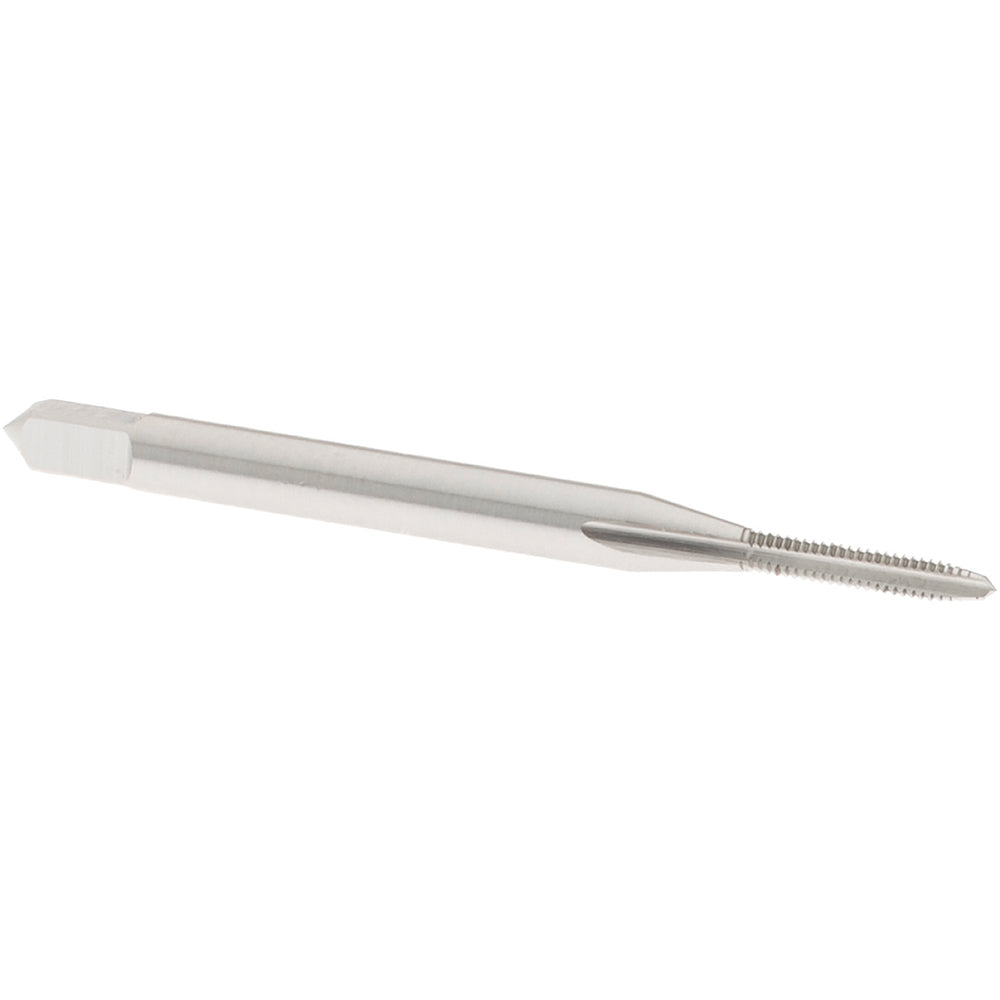 OSG 1010400 Straight Flute Tap: #1-64 UNC, 2 Flute, Plug Chamfer, 2B Class of Fit, High-Speed Steel, Bright/Uncoated Finish