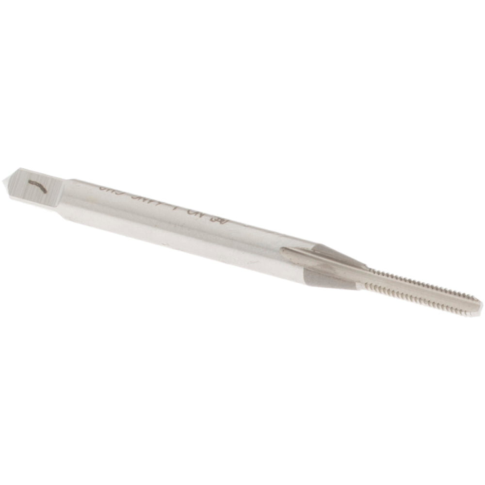 OSG 1008000 Straight Flute Tap: #1-64 UNC, 2 Flute, Bottoming Chamfer, 2B Class of Fit, High-Speed Steel, Bright/Uncoated Finish