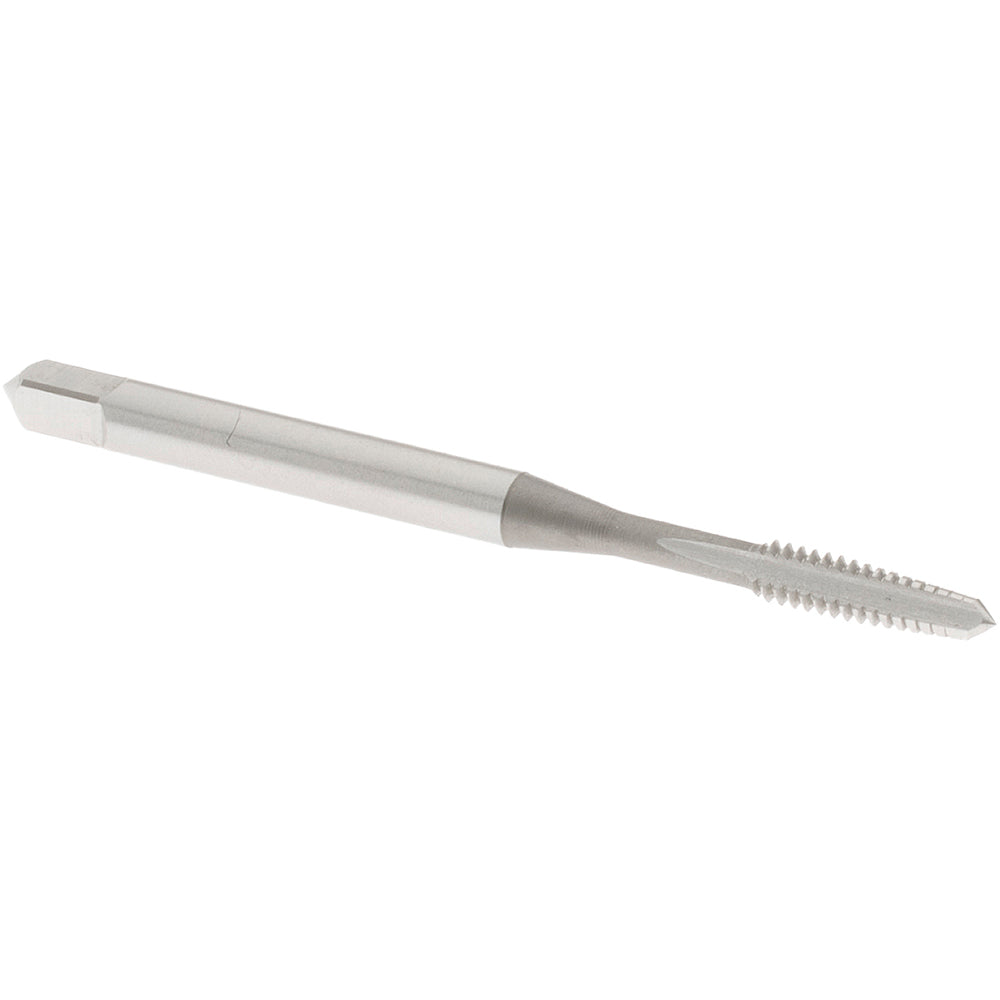 OSG 1012100 Straight Flute Tap: #4-40 UNC, 3 Flute, Taper Chamfer, 2B & 3B Class of Fit, High-Speed Steel, Bright/Uncoated Finish