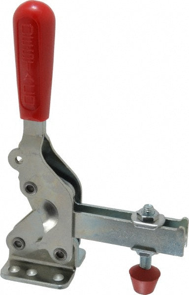 De-Sta-Co 2007-U Manual Hold-Down Toggle Clamp: Vertical, 1000.00 lb Capacity, U-Bar, Flanged Base