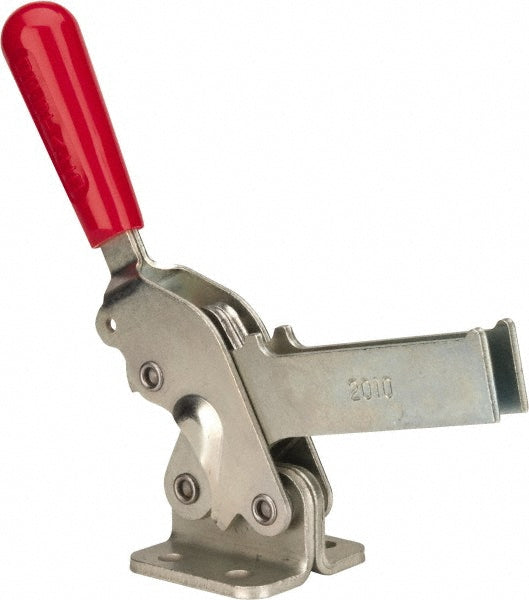 De-Sta-Co 2010-U Manual Hold-Down Toggle Clamp: Vertical, 1400.00 lb Capacity, U-Bar, Flanged Base