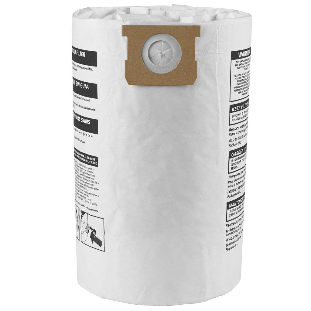 Shop-Vac 5-8 Gallon Disposable Filter Bags (3 Pack) - 9066133