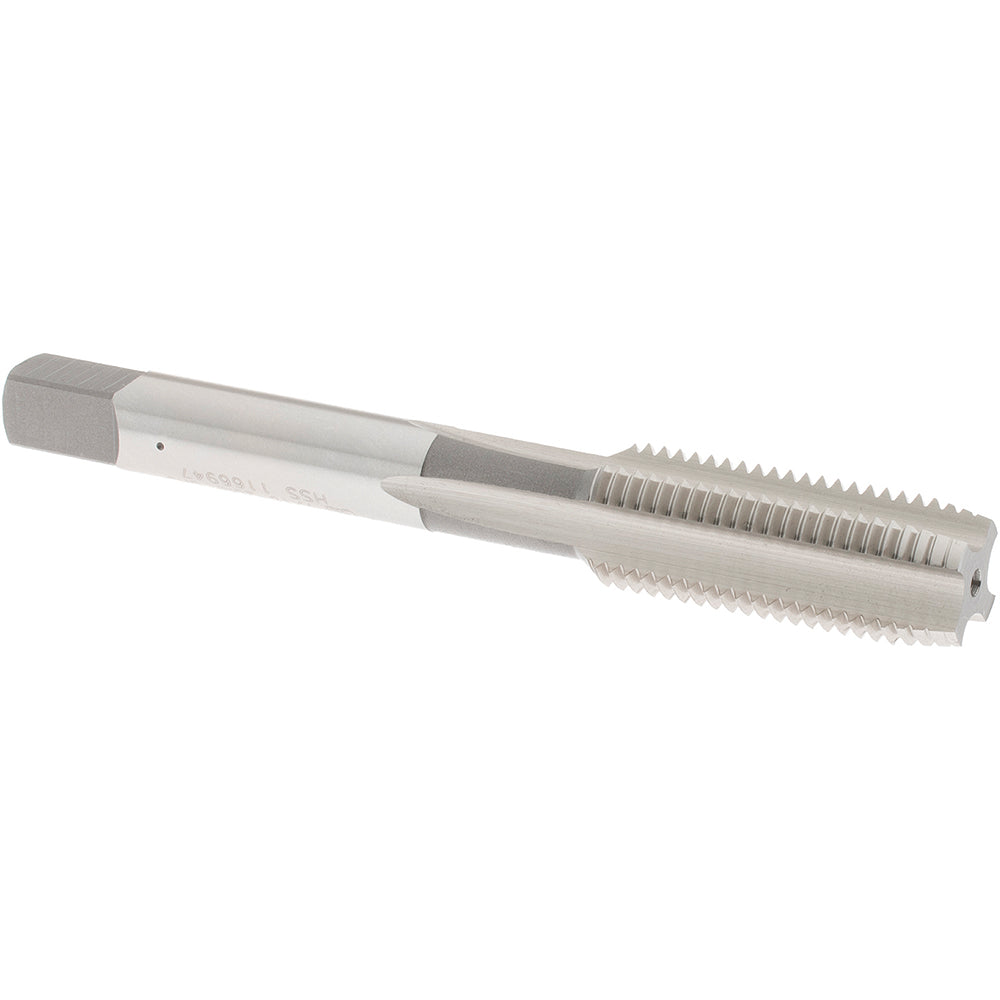 OSG 1122200 Straight Flute Tap: 7/16-20 UNF, 4 Flute, Plug Chamfer, High-Speed Steel, Bright/Uncoated Finish
