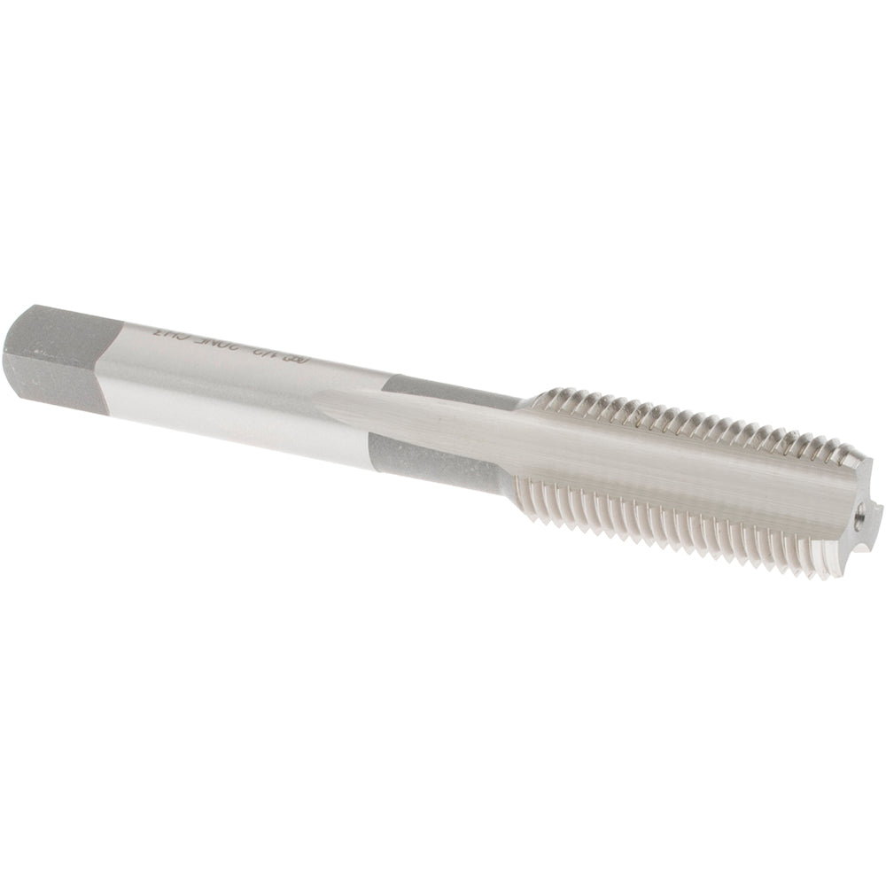 OSG 1059300 Straight Flute Tap: 1/2-20 UNF, 3 Flute, Bottoming Chamfer, 3B Class of Fit, High-Speed Steel, Bright/Uncoated Finish