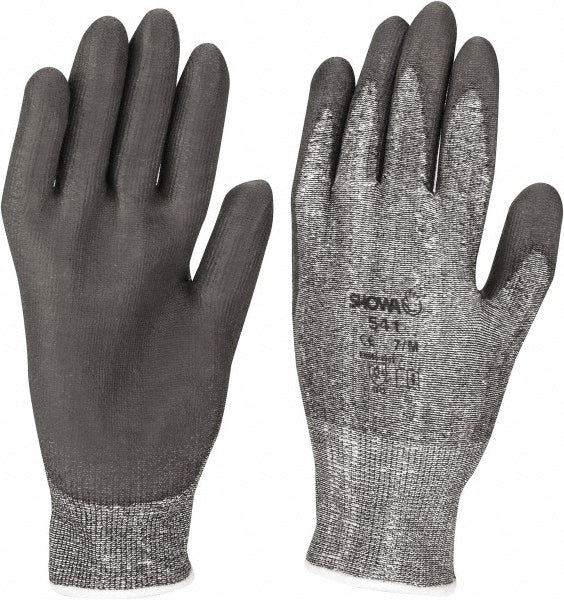 SHOWA 541-M Cut, Puncture & Abrasive-Resistant Gloves: Size M, ANSI Cut A2, ANSI Puncture 2, Polyurethane, Dyneema