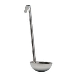 VOLLRATH 46822 12 Ounce Stainless Steel Short Round-Bottom Dipper