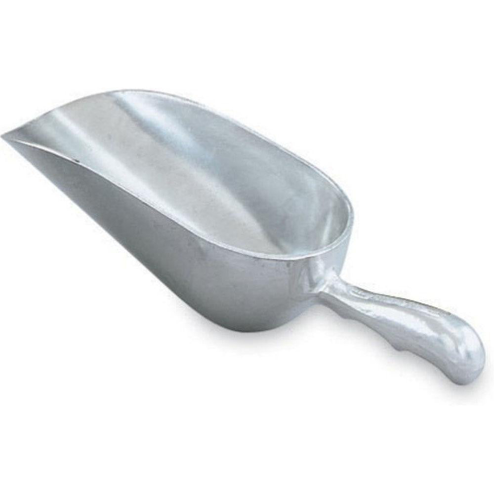 VOLLRATH 46892 24 oz Silver Cast Aluminum Round Bottom Scoop