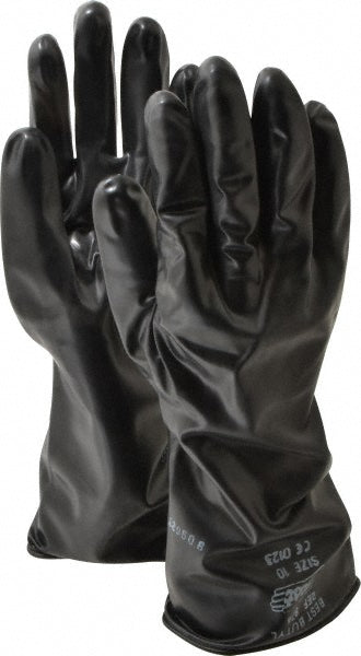 SHOWA 874-10 Chemical Resistant Gloves: SHOWA Size X-Large, 14.00 mil, Butyl, Unsupported