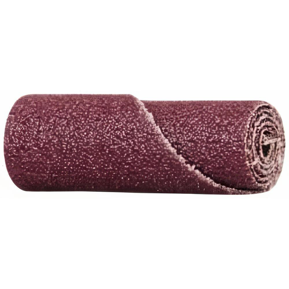 3M 7100086097 Straight Cartridge Roll: 1/2" Dia, 80 Grit, Aluminum Oxide (Pack of 100)