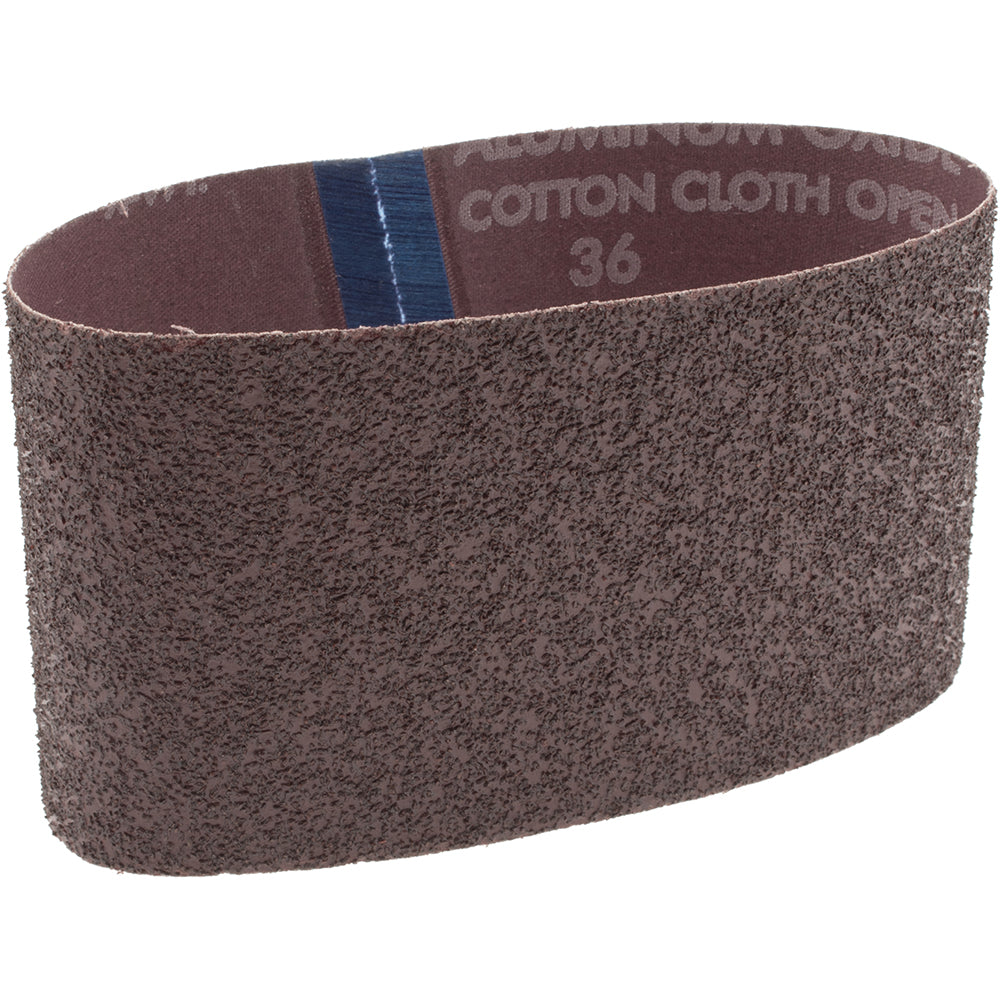 Norton 78072721997 Abrasive Belt: 3-1/2" Wide, 15-1/2" OAL, 36 Grit, Aluminum Oxide