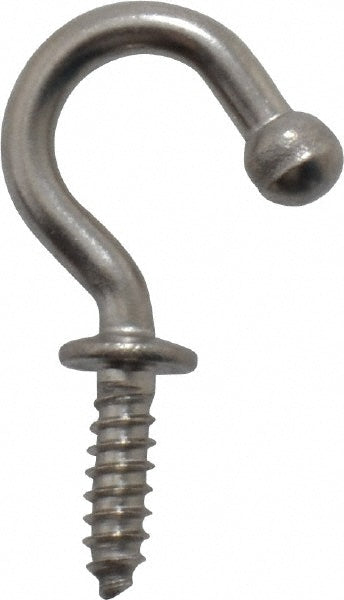 Sugatsune TL-15 Storage Hook: Screw Mount, 21/32" Projection, 11 lb Load Capacity, Stainless Steel