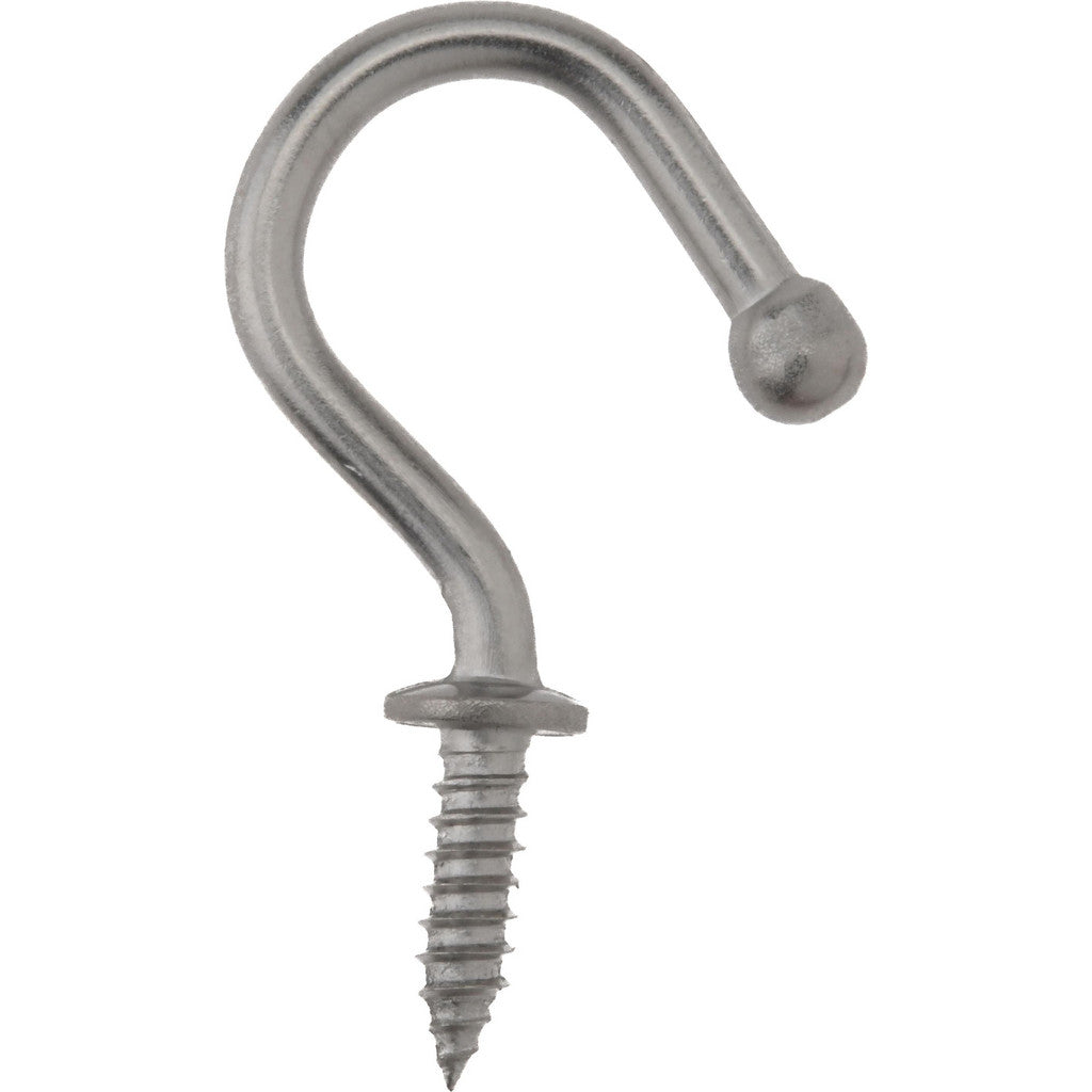 Sugatsune TL-20 Storage Hook: Screw Mount, 29/32" Projection, 11 lb Load Capacity, Stainless Steel