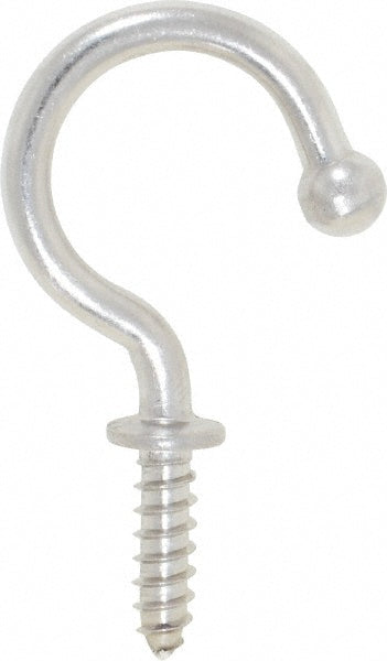 Sugatsune TL-30 Storage Hook: Screw Mount, 1-5/32" Projection, 11 lb Load Capacity, Stainless Steel