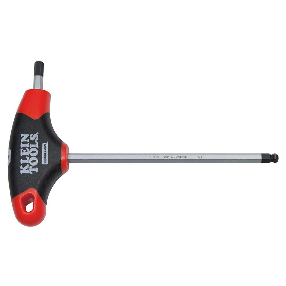 Klein Tools JTH6E11BE Hex Key: 3/16" Hex, Ball End, T-Handle Cushion Grip