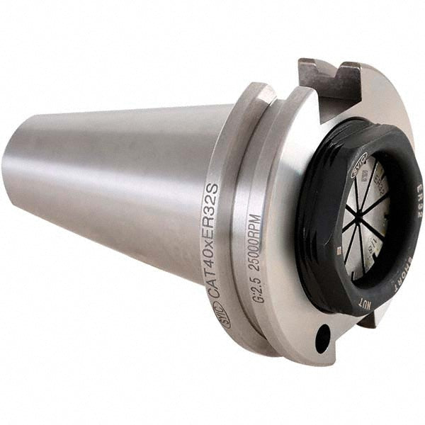 Techniks 22253S Collet Chuck: 1/16 to 3/4" Capacity, ER32 Collet, Taper Shank