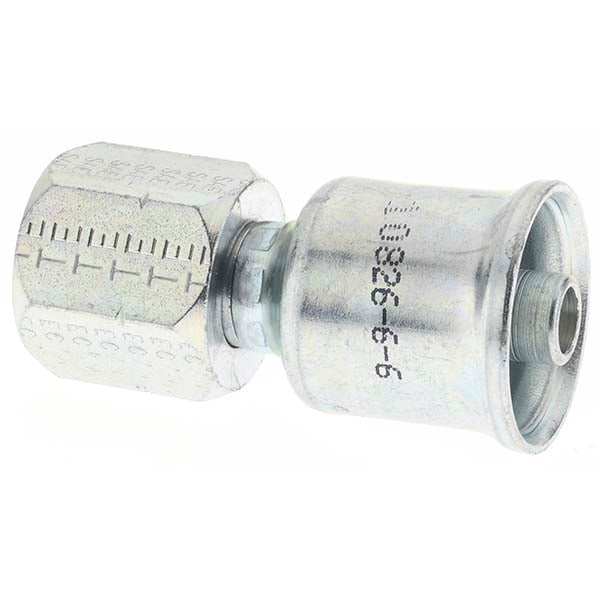 Parker 10826-6-6 Hydraulic Hose Straight Female SAE 45 deg JIC Swivel Fitting: 5/16" Hose ID, 5 Hose Size, 5/8-18