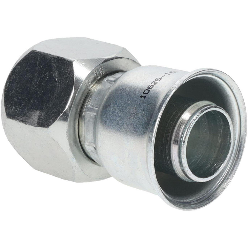 Parker 10626-16-16 Hydraulic Hose Female JIC 37 deg Swivel Fitting: 7/8" Hose ID, 14 Hose Size, 1-5/16-12
