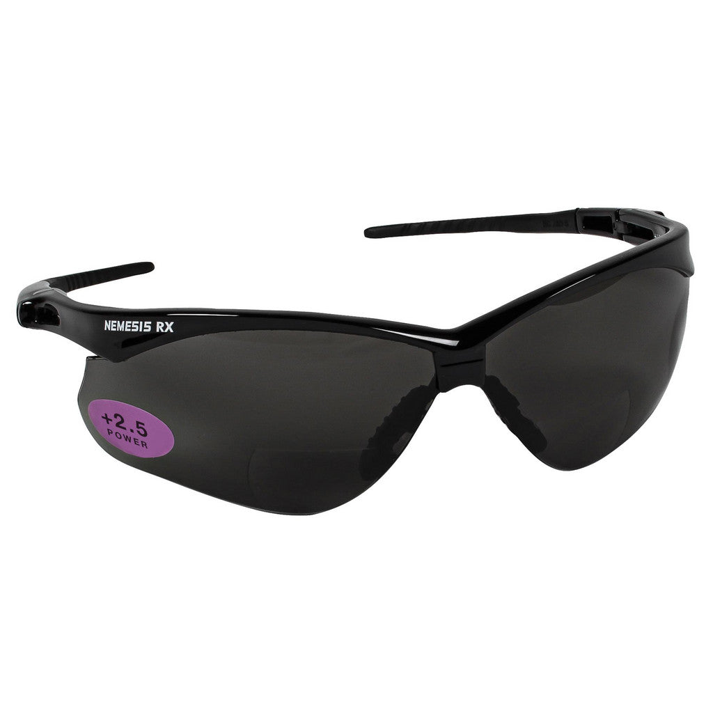 KleenGuard 22519 Magnifying Safety Glasses: 2.50, Gray Lenses, Scratch-Resistant, ANSI Z87.1-2010