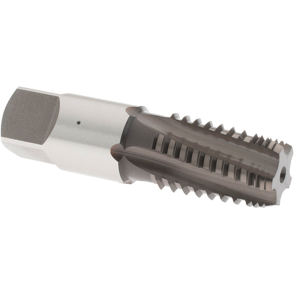 OSG 1205300408 Interrupted Thread Pipe Taps; Thread Size (Inch): 3/8-18; Overall Length (Decimal Inch): 2.562992125984252; Thread Standard: NPT; Material: Cobalt; Thread Length (Decimal Inch): 1.062; Shank Diameter (Decimal Inch): 0.7